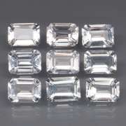 Superb 11.09ct UNHEATED diamond white Topaz set