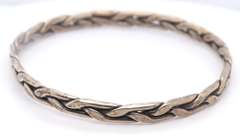 Lot of 2 Vintage Sterling Silver Bangles