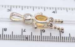 Group Lot of 6 Vintage 925 Sterling Silver Gemstone Charms