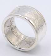 Sterling Silver Dollar Coin Ring