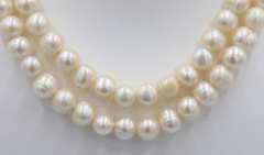 11.5mm 2 Row Fresh Water Pearl Necklace