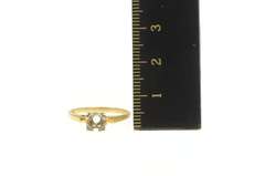 14K Yellow Gold 4.5mm Engagement Setting Vintage NOS 1950's Ring