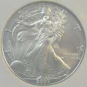 Perfect NGC MS70 graded 2007-W Early Releases $1. NGC MS70