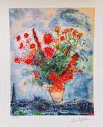 Marc Chagall, BOUQUET OVER PARIS
