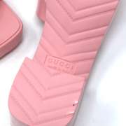 Rubber Gucci Logo Platform Slide Sandal
