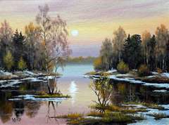 Spectacular Barashkov Maksim Original Oil On Canvas