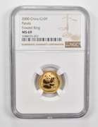 MS69 2000 China Gold 10 Yuan - Panda - Frosted Ring - Graded NGC