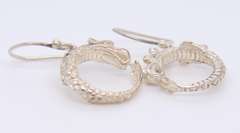 John Hardy Naga Dragon Drop Hoop Earrings