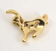 Beautifully Made 14k Cat Pendant