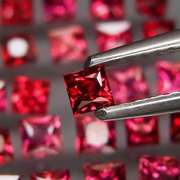 Radiant princess cut! Unheated! 3.03ct Sapphire set!