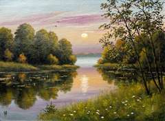 Spectacular Barashkov Maksim Original Oil On Canvas