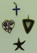 Sterling Silver Mixed Charm Pendant Lot