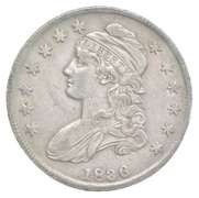 1836 Capped Bust Half Dollar Lettered