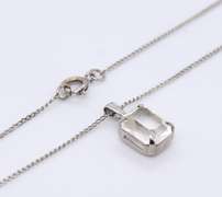 Sterling Silver Cubic Zirconia Pendant on Chain