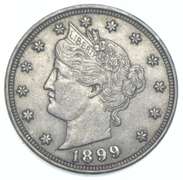1899 Liberty V Nickel