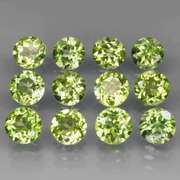 High grade 6.68ct untreated apple green Peridot set