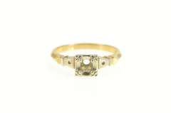 14K Yellow Gold 3.3mm Vintage NOS 1950's Engagement Setting Ring
