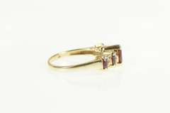 10K Yellow Gold Marquise Ruby Diamond Accent Statement Ring