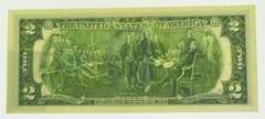 1976 First Day Issue Bicentennial UNC $2 Dollar Bill With Cancellation Stamp
