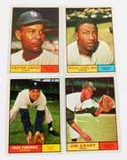 4 Topps 1961 Baseball Cards