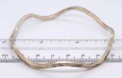 Sterling Silver Weavy Bangle Bracelet