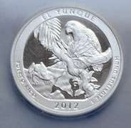 2012 Cased Silver Quarter Proof 70 National Parks Set .