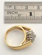 Classic 14k Diamond Cluster Ring