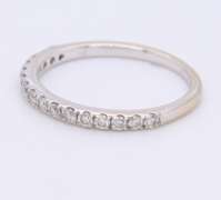 Masterpiece White Gold Princess Cut Diamond Wedding Set