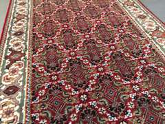 FINE SILK & WOOL PERSIAN TABRIZ RUNNER 8'