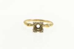 14K Yellow Gold Vintage NOS 1950's 3.5mm Engagement Setting Ring