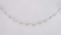 Platinum Diamonds By The Yard Necklace