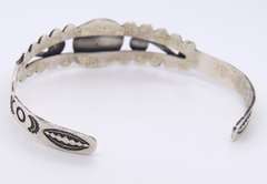 Lot of 2 Vintage Sterling Silver Cuff Bangles