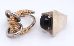 Group Lot of Vintage 925 Sterling Silver 11 Rings