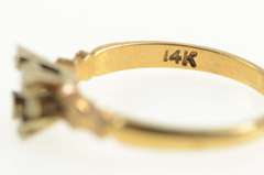14K Yellow Gold Vintage NOS 1950's 3.9mm Engagement Setting Ring