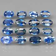 Stunning navy blue 5.04ct 16 piece Sapphire set