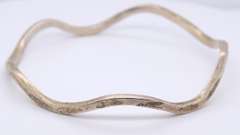 Sterling Silver Weavy Bangle Bracelet