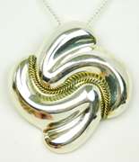 Big Mexico Sterling Pin/Pendant with Chain
