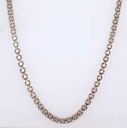 Vintage Italian Sterling Silver Cuban Curb Necklace