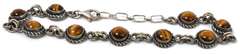 Sterling Silver Tiger's Eye Bracelet