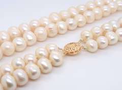 11.5mm 2 Row Fresh Water Pearl Necklace