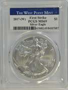 PCGS MS69 2017 $1 Silver Eagles from West Point Mint