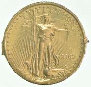 2002 $10 American Gold Eagle 1/4 Oz. .999 Fine Gold