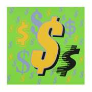 Dollar Signs (Green Italic)