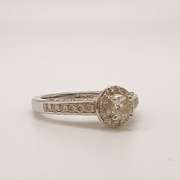 14kt White Gold Diamond Engagement Ring