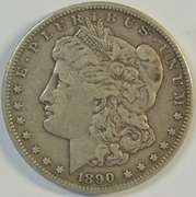Super Choice XF 1890-CC Morgan Silver Dollar. Key date