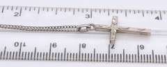 Vintage Sterling Silver Cross Pendant on Chain