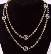 Dazzling Approx. 14.74CTW Diamond Necklace in 18K White Gold