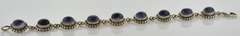 Sterling Silver Bracelet With Blue Stones