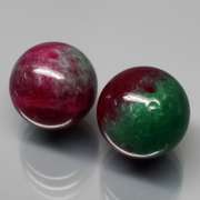 Spectacular 14.83ct red and green Ruby in Zoisite