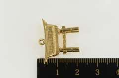14K Yellow Gold Freeport Grand Bahama Torii Gate Charm/Pendant